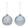 thumbnail image 1 of Frosted Forest and Village Ball Ornament Set of 6, 1 of 3