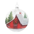 thumbnail image 1 of Melrose Barn Glittered Glass Christmas Ball Ornaments - 4.5" (110mm) - Multi-Color - 12ct, 1 of 4