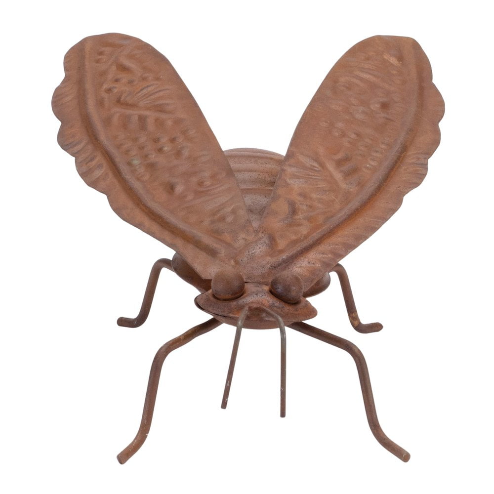 Distressed Copper Iron Bumble Bee Garden Accents, Set of 2