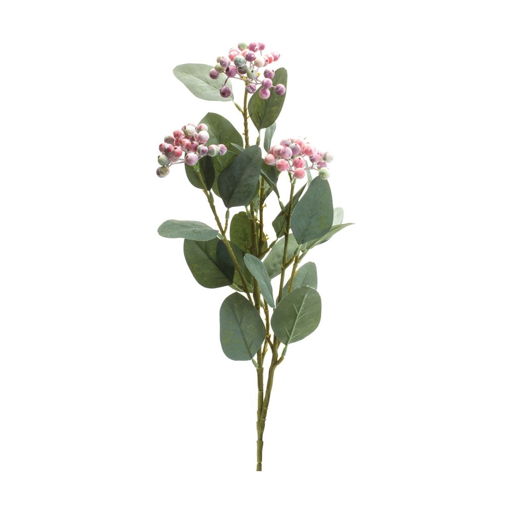 Melrose International Flocked Pine Berry Spray (Set of 2) main image 1
