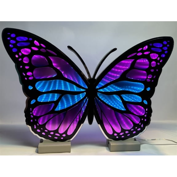 Melrose International LLC Butterfly Infinity Light 17"L x 11.5"H UL Plug