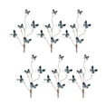 thumbnail image 1 of Melrose International Blue and Black Wire Butterfly Spray (Set of 6), 1 of 3