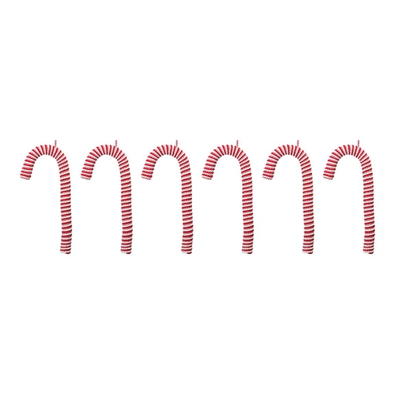 Melrose 6ct Red and White Candy Cane Christmas Ornaments 20"