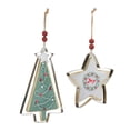 thumbnail image 1 of Melrose International LLC Cookie and Cookie Cutter Ornament (Set of 12) 4.5"H, 6.5"H Clay Dough/Metal, 1 of 5