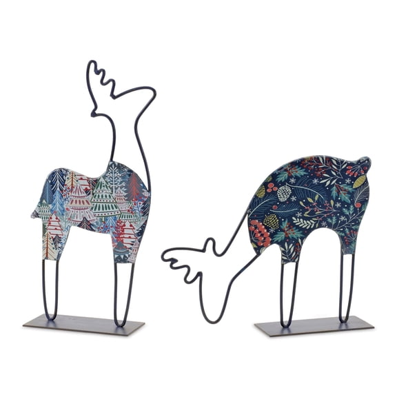 Melrose International Metal Deer Tabletop D?cor (Set of 2)