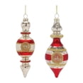 thumbnail image 1 of Melrose Reflector Finial Christmas Drop Ornaments - 6.75" (170mm) - Multi-Color - 12ct, 1 of 3