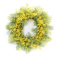 thumbnail image 1 of Melrose International LLC Fern and Mimosa Wreath 27"D Plastic, 1 of 2