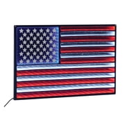 Melrose International Flag Infinity Light Hanging 23"L x 15.5"H UL Plug