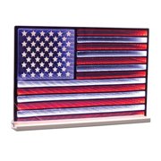 Melrose 92900DS 23 x 15.5 in. Standing Flag Infinity Light, Red, White & Blue