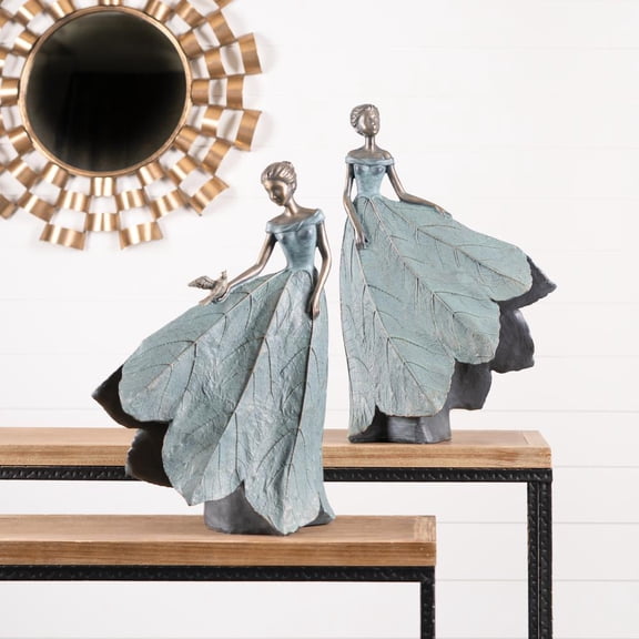 Melrose International LLC Garden Figurine (Set of 2) 19.25"H, 21.25"H Resin