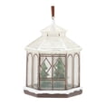 thumbnail image 1 of Melrose 4ct White and Green Gazebo Christmas Ornaments 5.5", 1 of 3