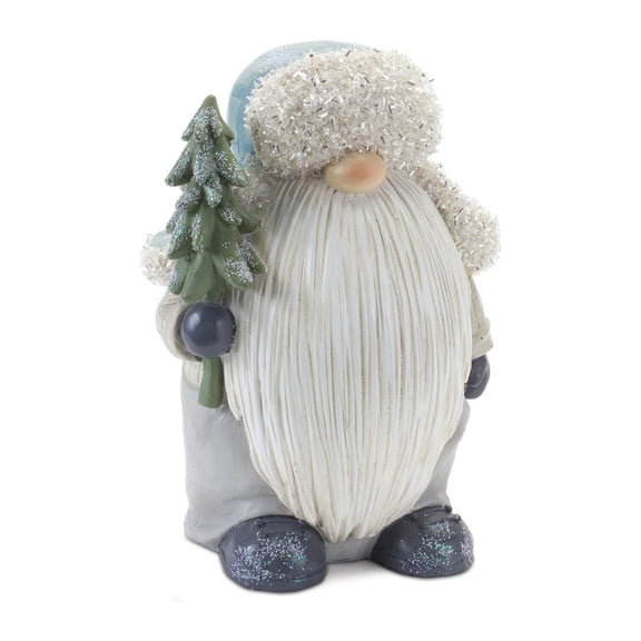 Melrose International LLC Gnome w/Tree (Set of 2) 8.25"H Resin