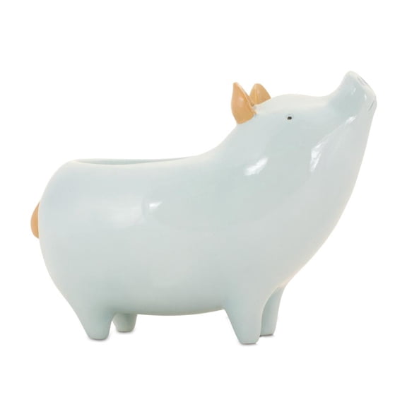 Melrose International LLC Pig Planter (Set of 4) 6"L x 4.5"H Resin