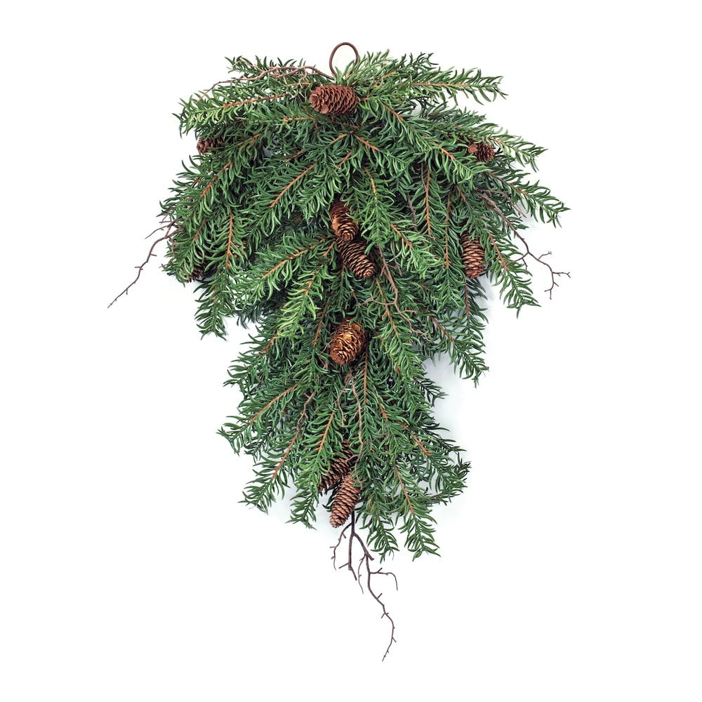 Melrose Twig Pinecones Artificial Christmas Swag - 31.5" - Unlit