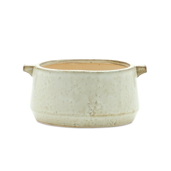 Melrose 8" Rustic Weathered Planter with Handles