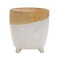thumbnail image 1 of Melrose Dual Tone Ceramic Decorative Planter - 7.75", 1 of 2