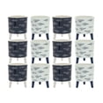 thumbnail image 1 of Melrose Set of 12 Nautical Fish Footed Pots 6", 1 of 4