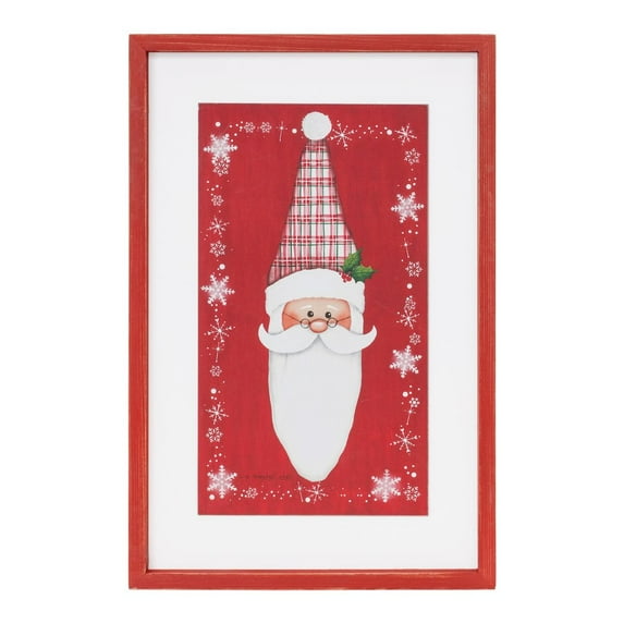 Melrose International LLC Santa Plaque 12"L x 18"H Wood/MDF