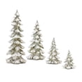 thumbnail image 1 of Melrose Set of 4 Frosted Christmas Tree Tabletop Decors 18", 1 of 5