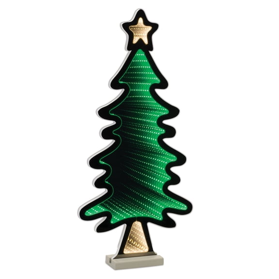 Melrose International Tree w/Star Infinity Light 25"H Acrylic UL Plug Included