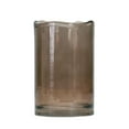 thumbnail image 1 of Melrose Wavy Edge Smokey Glass Vase - 8" - Brown, 1 of 2