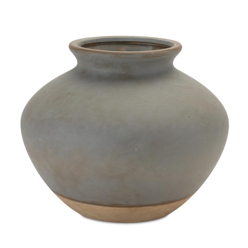 Melrose International Grey Pitcher Vase 12
