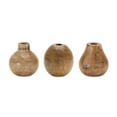thumbnail image 1 of Melrose International Natural Wood Bud Vase (Set of 3), 1 of 2