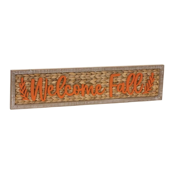 Melrose International Woven Welcome Fall Sign 32"L