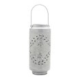 thumbnail image 1 of Melrose Punched Metal Candle Lantern 15.5"H Glam & Luxury Gray, 1 of 4