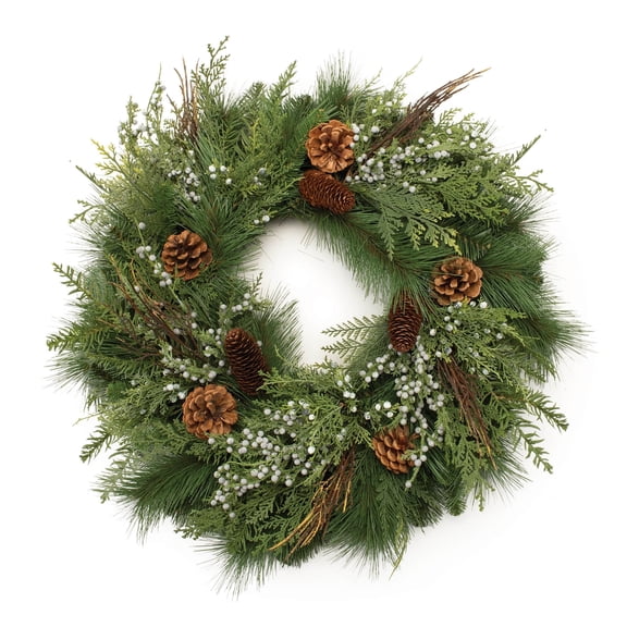 Melrose International Mixed Pine Wreath 24"D PVC