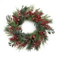 thumbnail image 1 of Melrose International Pine Wreath 24"D Plastic/Styrofoam, 1 of 1