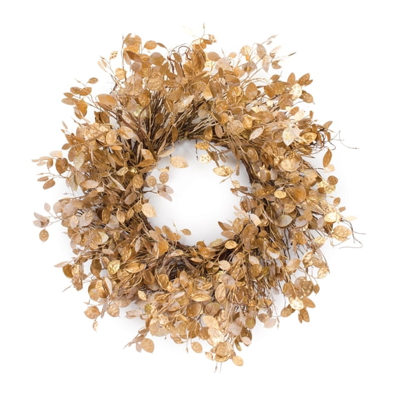 Melrose International Silver Dollar Foliage Wreath 28"D