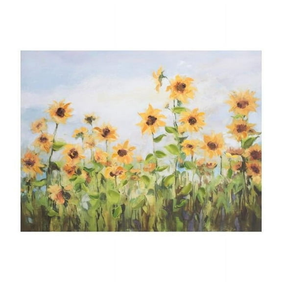 Melrose International Sunflower Canvas 32"L x 24"H Canvas/MDF