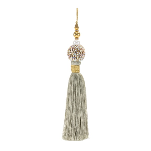 Melrose International Tassel Ornament (Set of 6) 7.5"H Polyester/Plastic