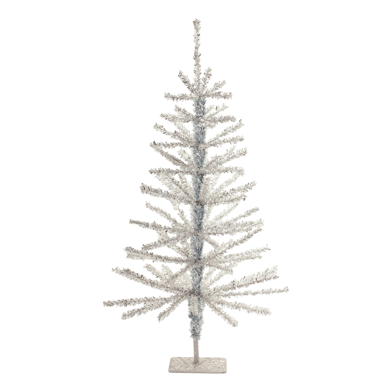 Melrose International Tinsel Tree (Set of 2) 24"H PE/Metal