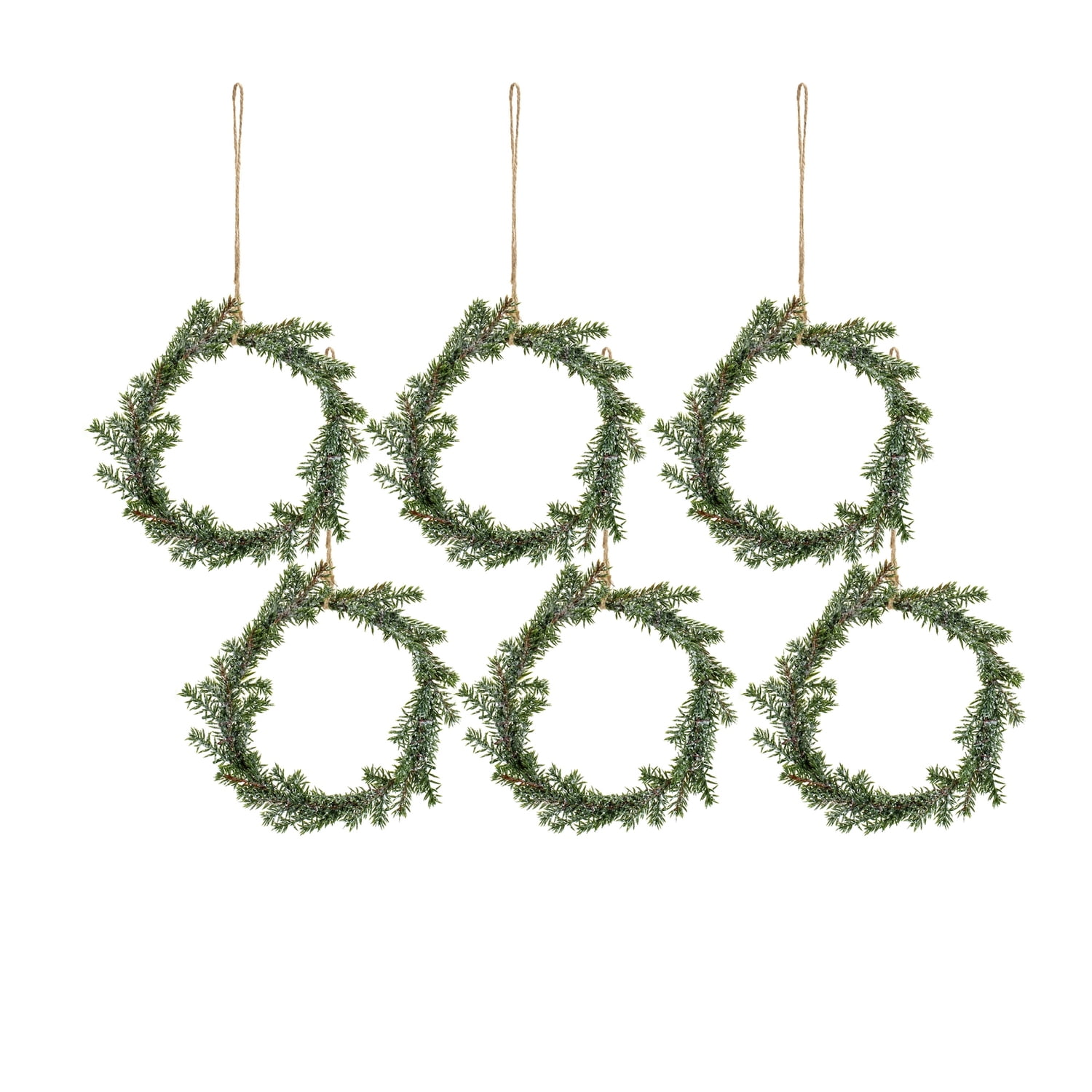 Melrose International Glittered Pine with Sleigh Bell Wreath 22