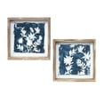 thumbnail image 1 of Melrose International Wood Framed Floral Outline Print (Set of 6), 1 of 3