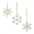 thumbnail image 1 of Melrose International Snowflake Ornament (Set of 12) 3.5"H Iron/Glass Beads, 1 of 5