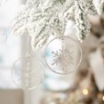 thumbnail image 1 of Melrose Jeweled Metal Hanging Snowflake Ornament Set of 12, 1 of 3