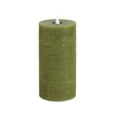 thumbnail image 1 of Melrose LED Lighted Flameless Pillar Candle - 7.75" - Green, 1 of 2