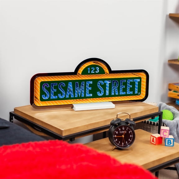Melrose LED Lighted Sesame Street Logo Infinity Mirror - 24"