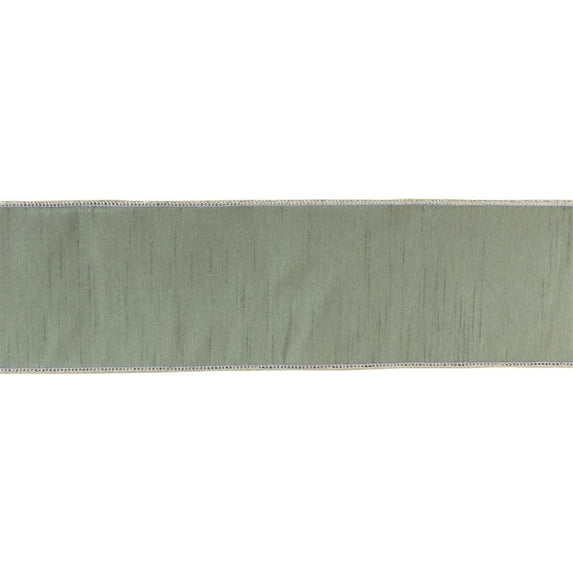 Melrose Metallic Christmas Wired Craft Ribbon - 4" x 10 Yards - Green