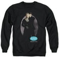 thumbnail image 1 of Melrose Place Kiss Adult Crewneck Sweatshirt Black, 1 of 1