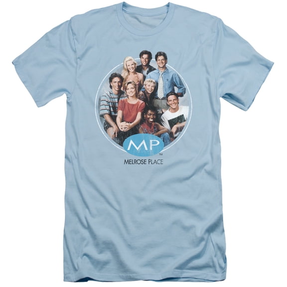 Melrose Place Men's  Season 1 Original Cast Slim Fit T-shirt Blue