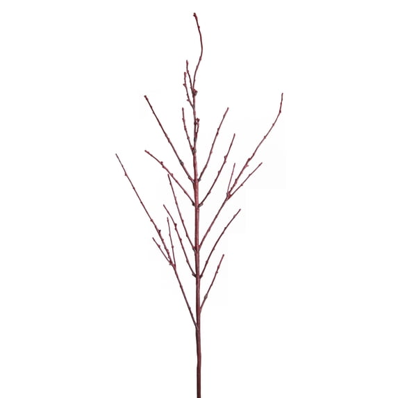 Melrose Plastic Set Of 12 Red Twig Dogwood Branch With Red And Brown 76237DS