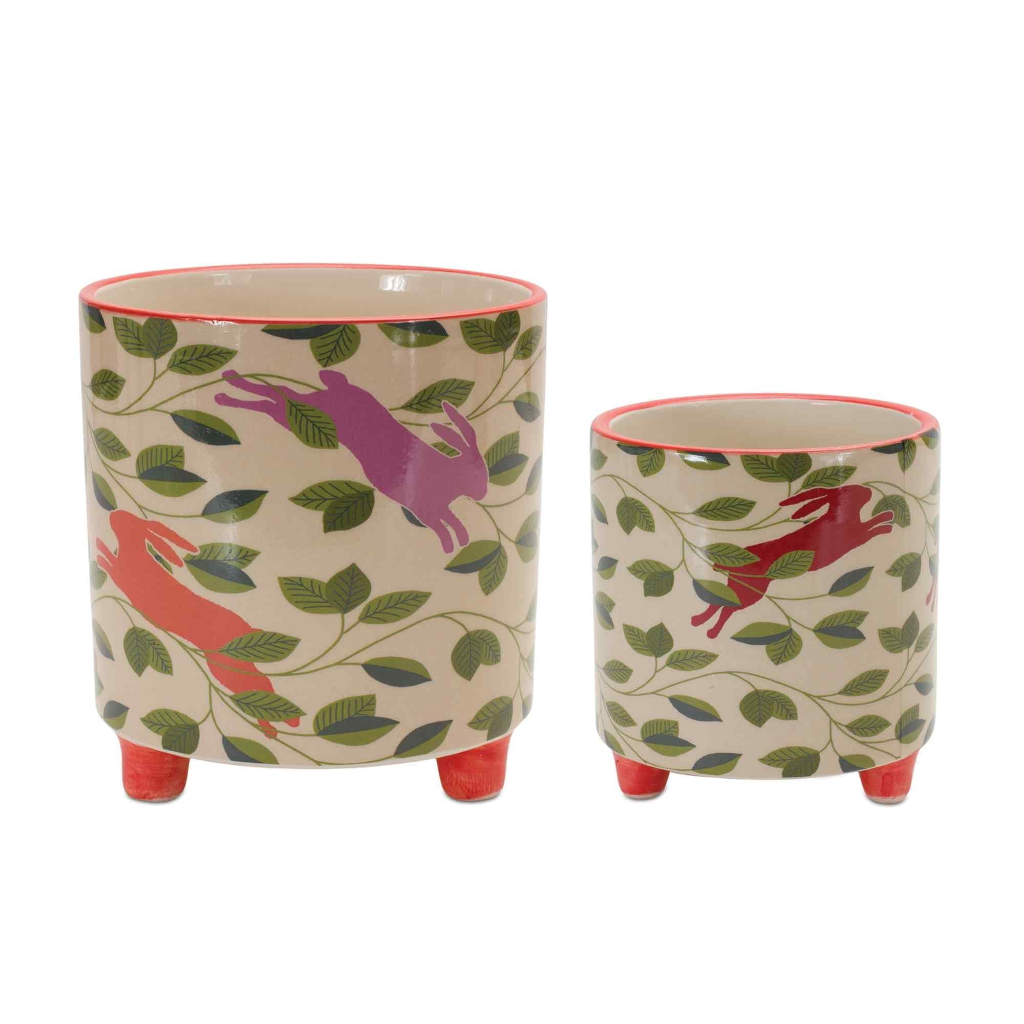Melrose Rabbit Footed Pots - 6