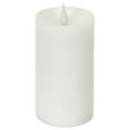 thumbnail image 1 of Melrose Set of 2 LED Lighted Moving Flame Flameless Pillar Candles with Timer 5", 1 of 2
