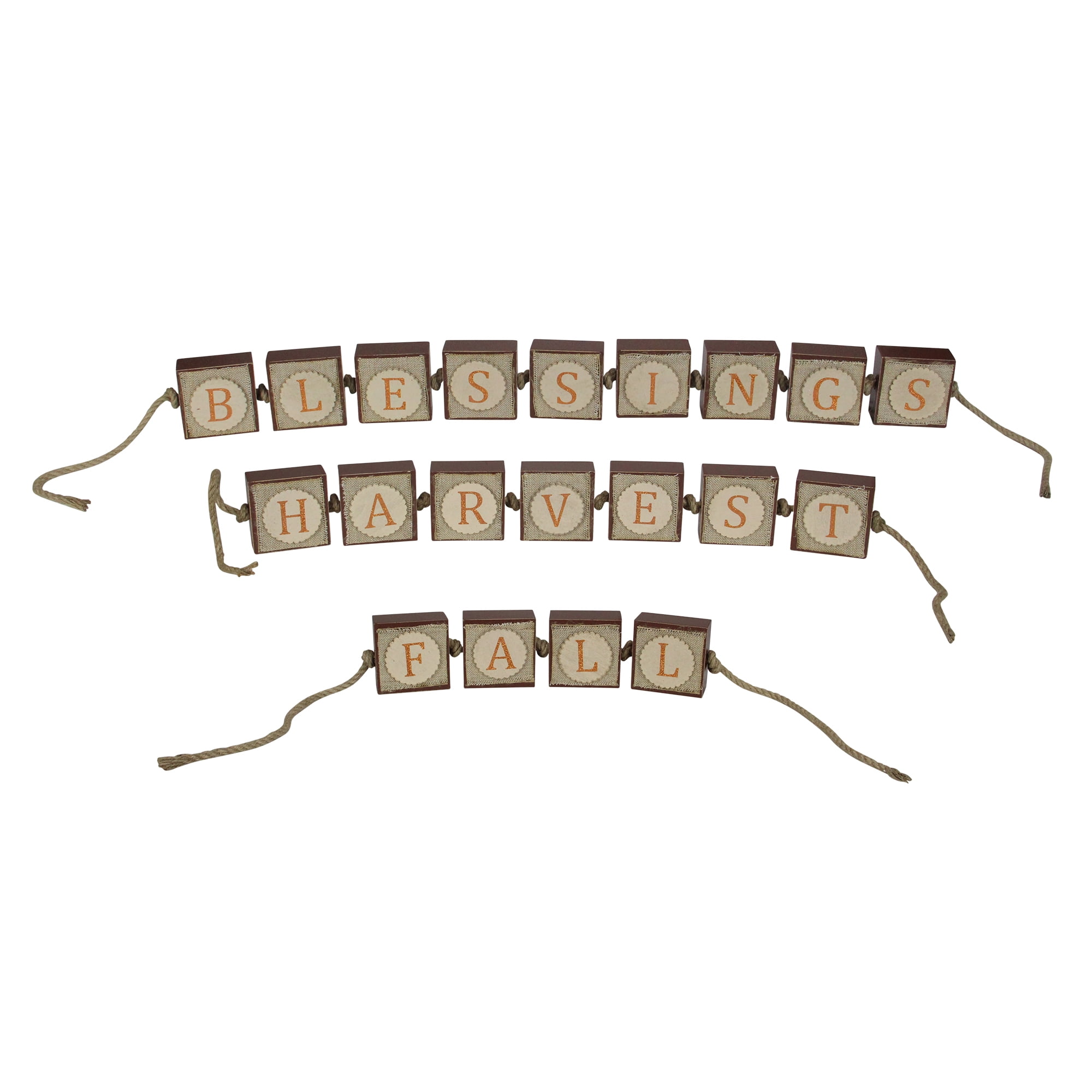 Rustic Brown and Beige Wooden Thanksgiving Tabletop Decor, 32"
