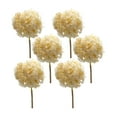thumbnail image 1 of Melrose Set of 6 Beige Hydrangea Floral Artificial Stems 22.75", 1 of 3