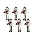thumbnail image 1 of Melrose Set of 6 Snowman Christmas Figure Ornaments 10", 1 of 3